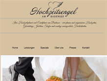 Tablet Screenshot of hochzeitsengel-am-bodensee.com